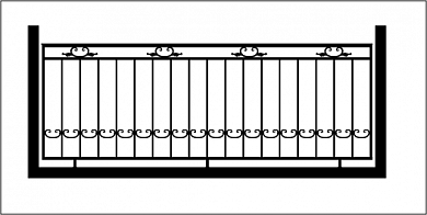 Эскиз ограждения балкона №4 в вашем городе фото
